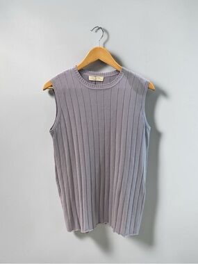 NWT Sleeveless Rib Knit Top